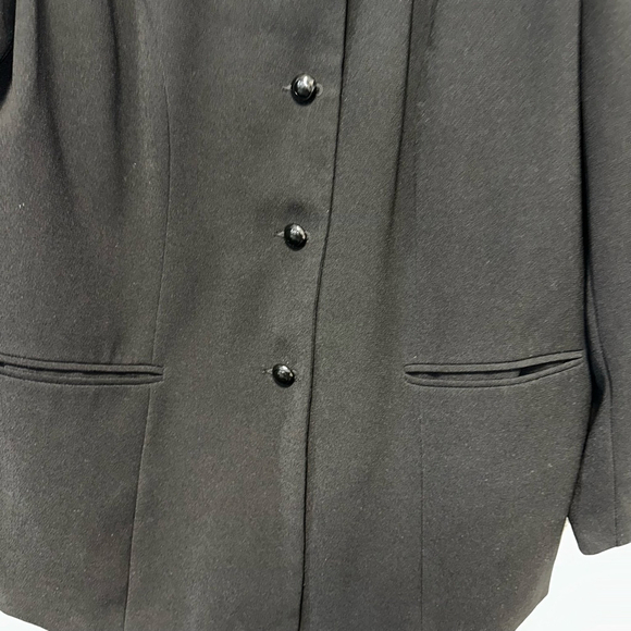 Women's Koret Vintage Style Blazer Size 20W Black Polyester Plus Size - Picture 2 of 10